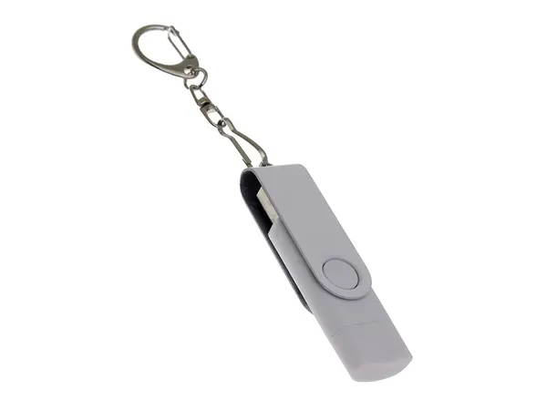 USB 3.0- флешка на 16 Гб с поворотным механизмом и дополнительным разъемом Type-C