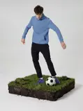 синий
