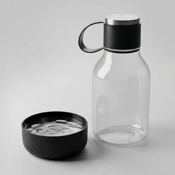 Бутылка для воды 2-в-1 «Dog Bowl Bottle» со съемной миской для питомцев, 1500 мл