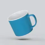 голубой / белый