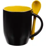 черная с желтым