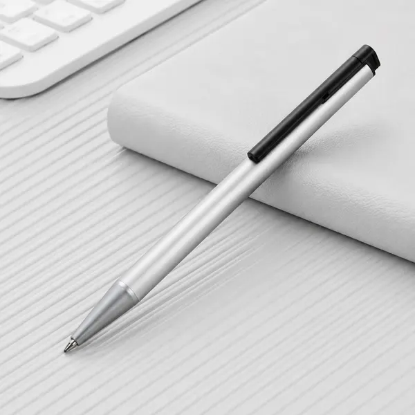 Ручка шариковая металлическая «Jobs» soft-touch с флеш-картой на 8 Гб