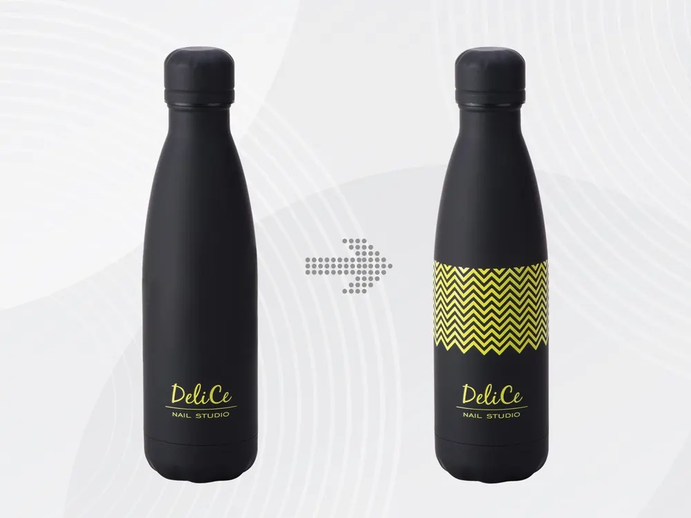 Вакуумная термобутылка «Vacuum bottle C1», soft touch,  с УФ-печатью