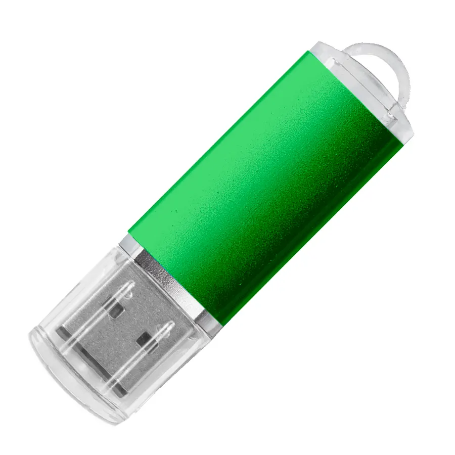 USB flash-карта "Assorti" (16Гб), зеленая, 5, 8х1, 7х0, 8 см, металл