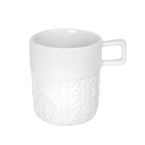 Кружка "Knitted", 310мл, D=8,5см, фарфор,