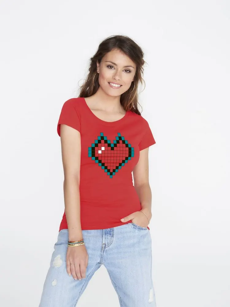 Футболка женская Pixel Heart