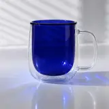 синий прозрачный / прозрачный
