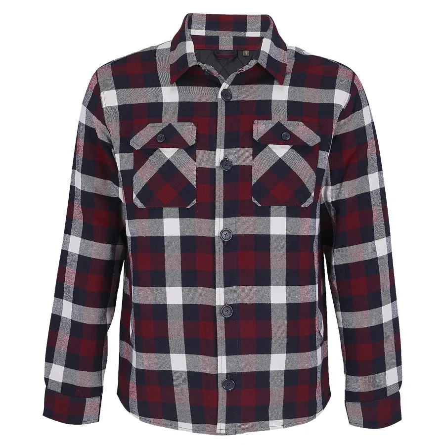 Куртка рубашка мужская NOAH, бордо, XS/S(0), 100%хлопок, 180 г/м2, подкладка и утеплитель:100%полиэстер