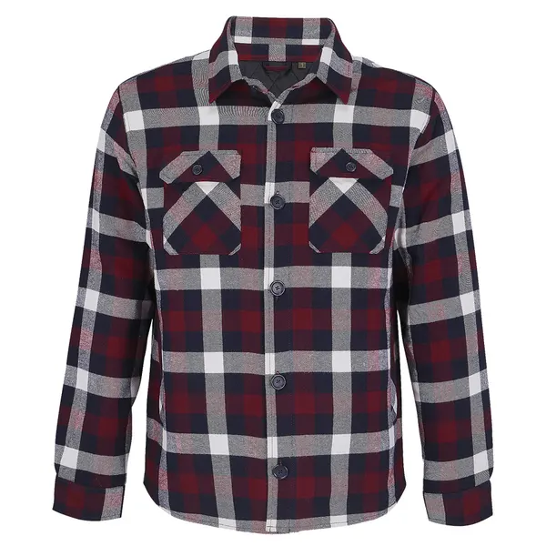 Куртка рубашка мужская NOAH, бордо, XS/S(0), 100%хлопок, 180 г/м2, подкладка и утеплитель:100%полиэстер
