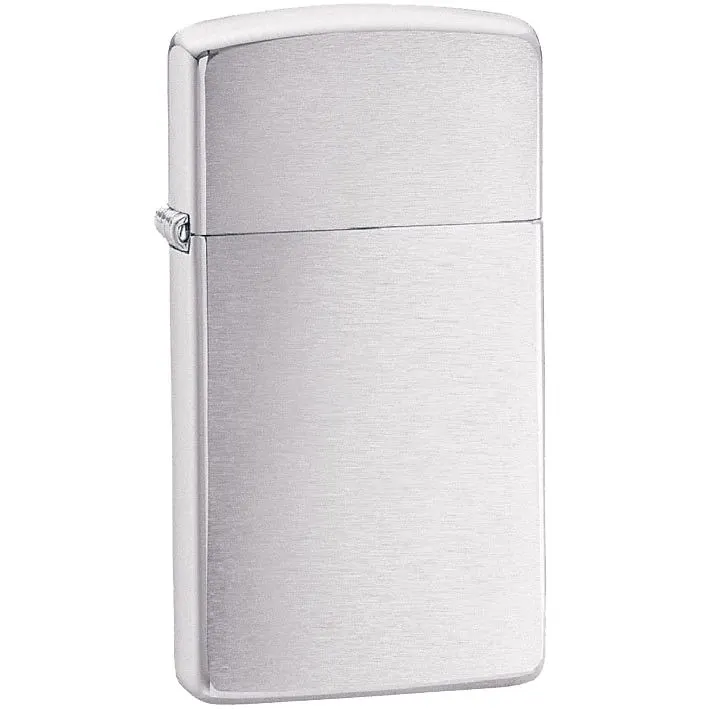 Зажигалка Zippo Slim Brushed, матовая