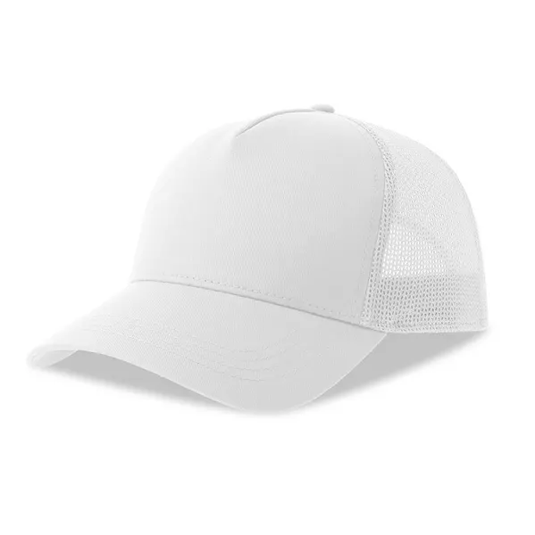 Бейсболка RAPPER COTTON-S, пластиковая застёжка, 5 клиньев, 100% хлопок, сетка - 100% переработанный полиэстер, 280 г/м2