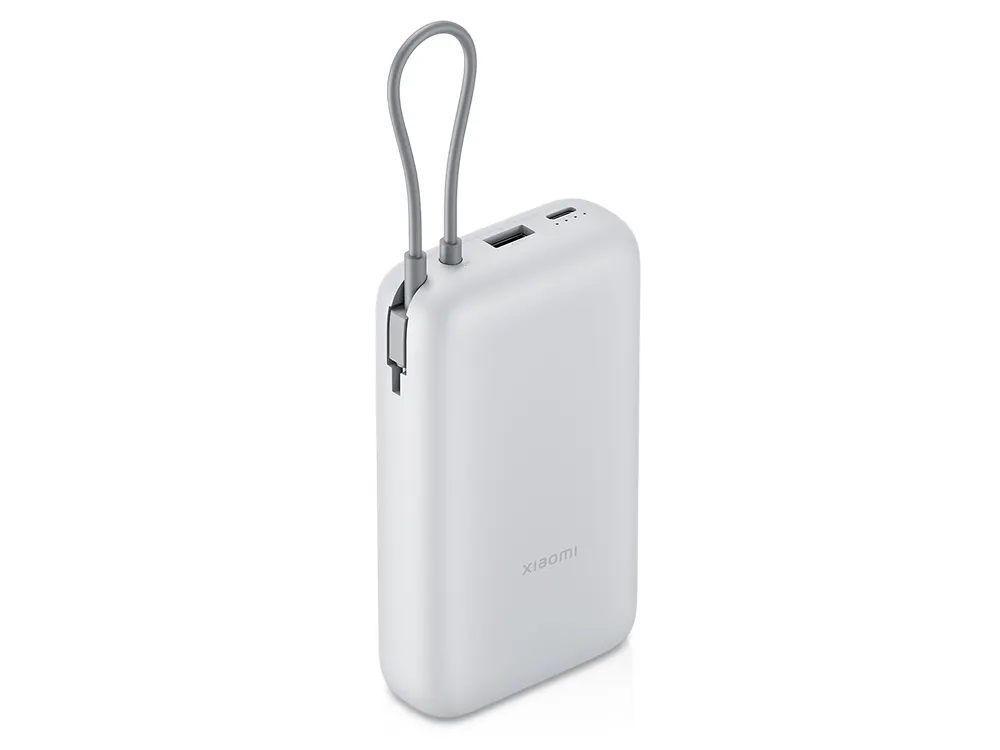 Внешний аккумулятор с встроенным кабелем Xiaomi Power Bank (Integrated Cable), 20000 мАч