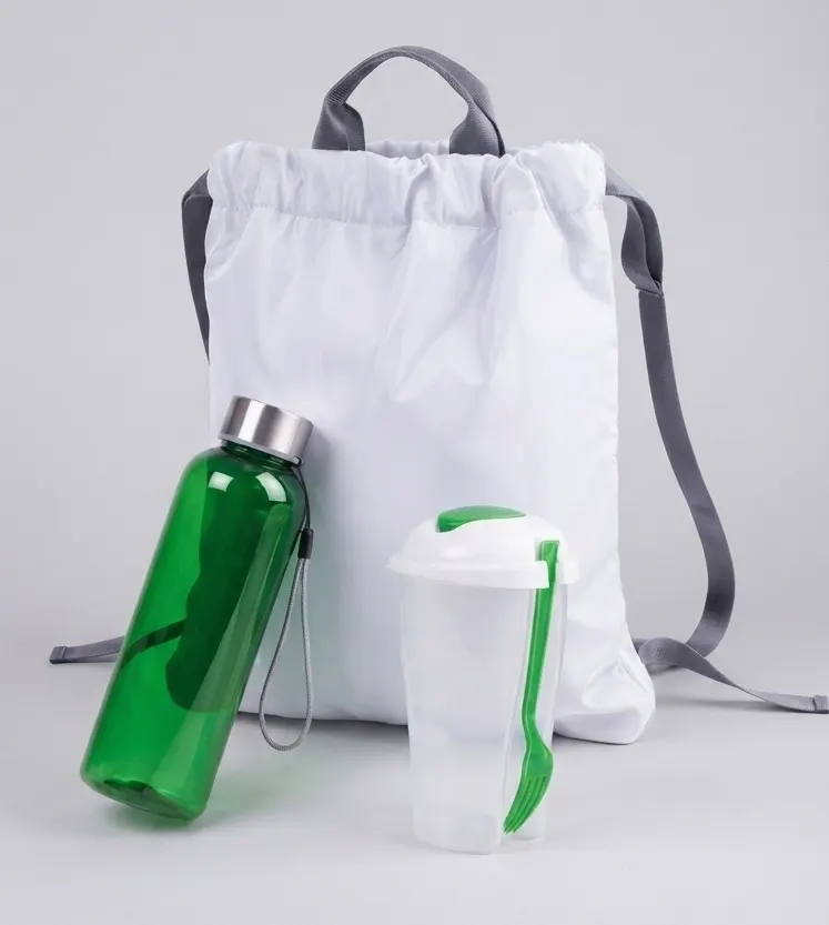 Набор подарочный FITKIT: бутылка для воды, контейнер для еды, рюкзак