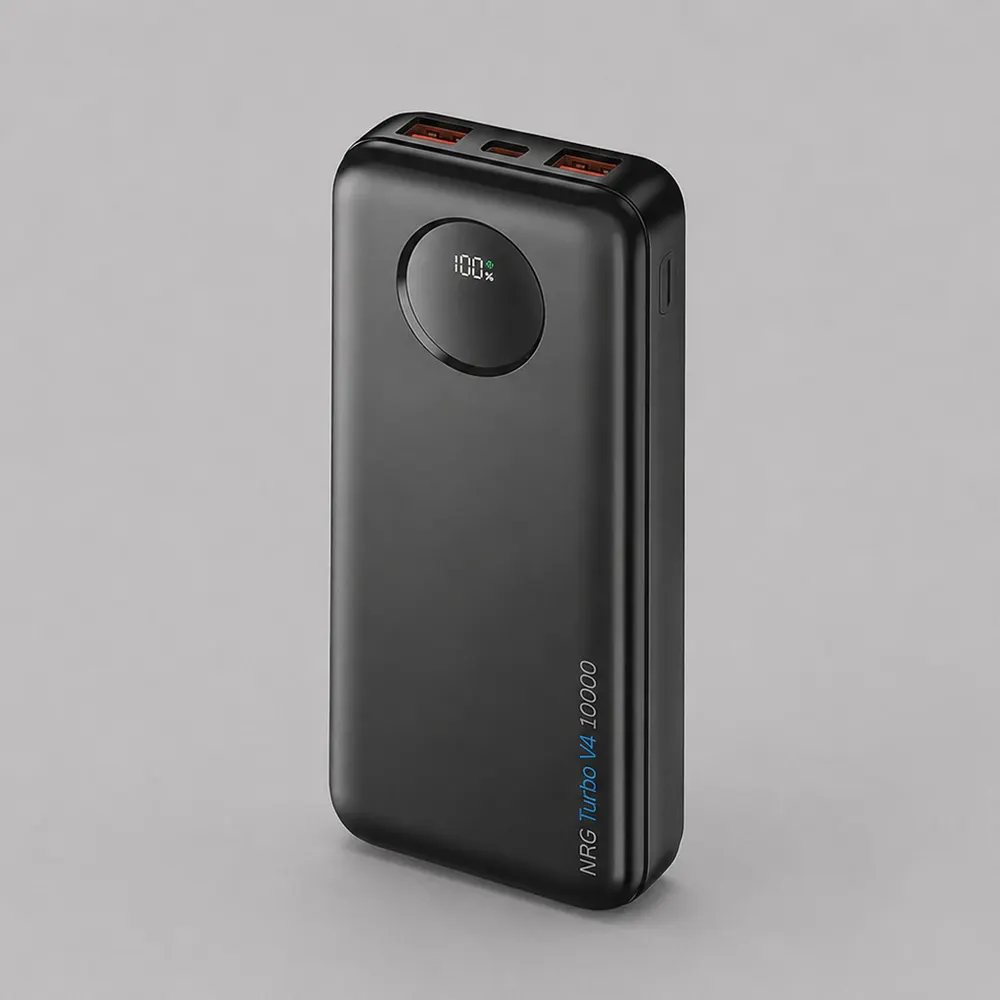 Внешний АКБ NRG Turbo V4 10000 мА-ч, дисплей