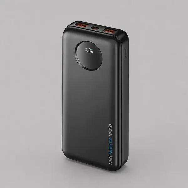 Внешний АКБ NRG Turbo V4 10000 мА-ч, дисплей