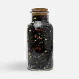 черный с соком ананаса, клубникой, мятой, медом и лимоном