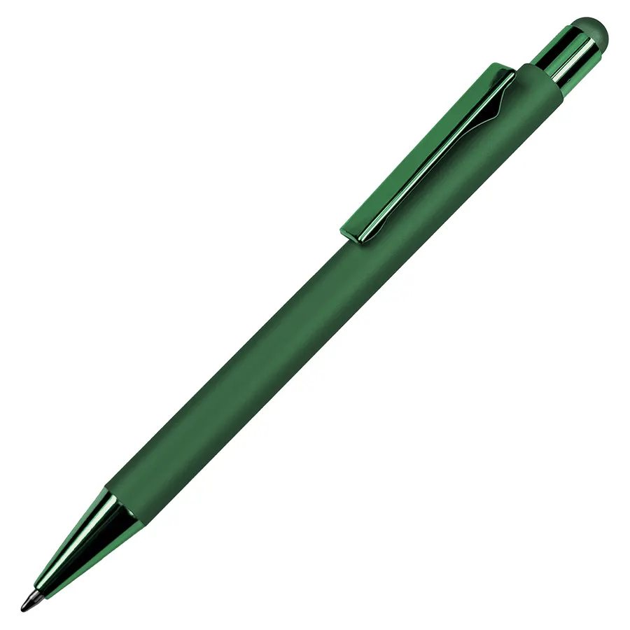 Ручка шариковая FACTOR COLOR со стилусом, металл, пластик, софт-покрытие