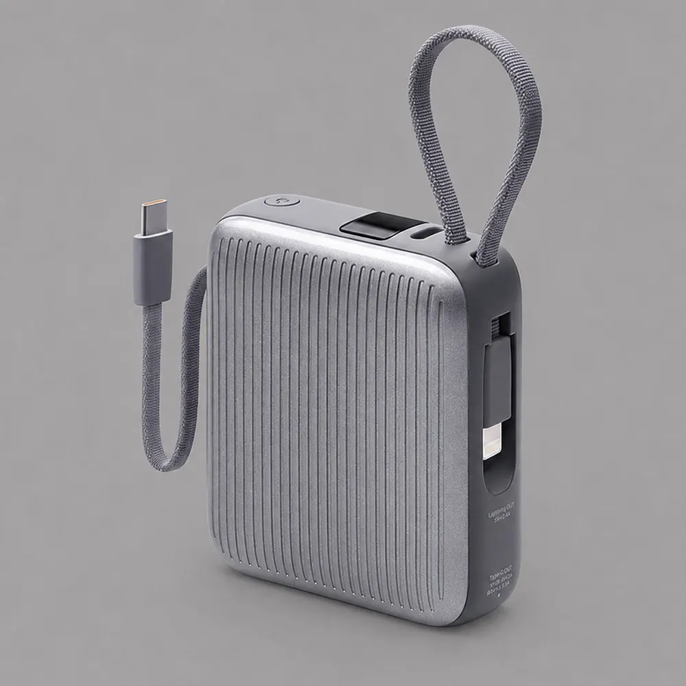 Внешний АКБ NRG Turbo Cable 10000 mAh, 22,5Вт