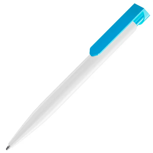 Ручка шариковая TARGET WHITE, голубой, пластик