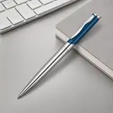серебристый / синий