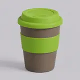 зеленое яблоко / серый