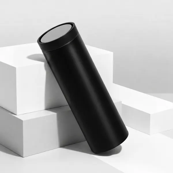 Вакуумная термокружка «Noble» с 360° крышкой-кнопкой, крафтовый тубус